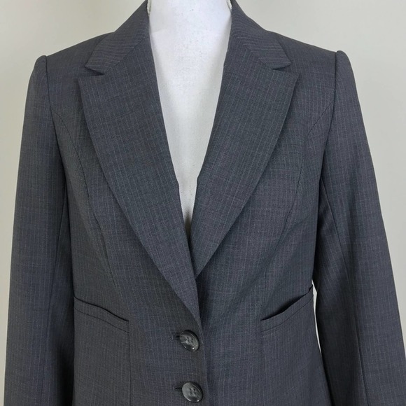 The Limited Luxe Gray Pinstripe 2-Button Blazer - Picture 6 of 10
